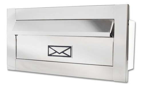Caixa De Correio Frente Inox Carta + Visor Água + Luz