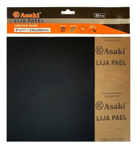 comprar 25 Lija Pliego Metal Fierro Madera 230x280mm Grano 60