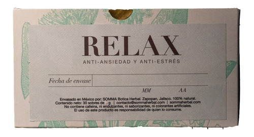 Paquete De 2 Cajas:  Digestivo Y  Relax