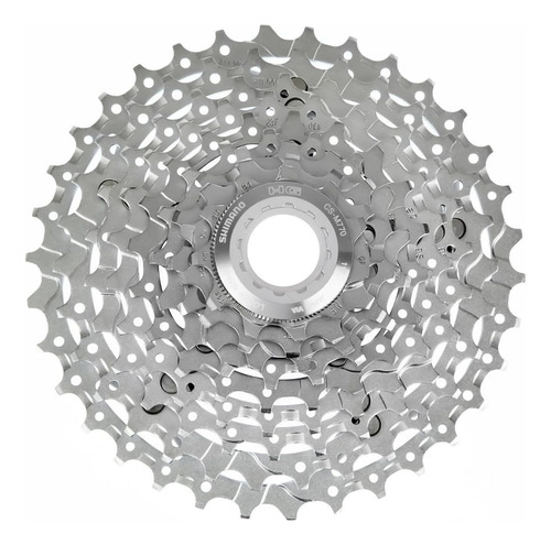 Cassette Shimano Xt 9 Velocidades 11-34 Piñón Plateado 11-34