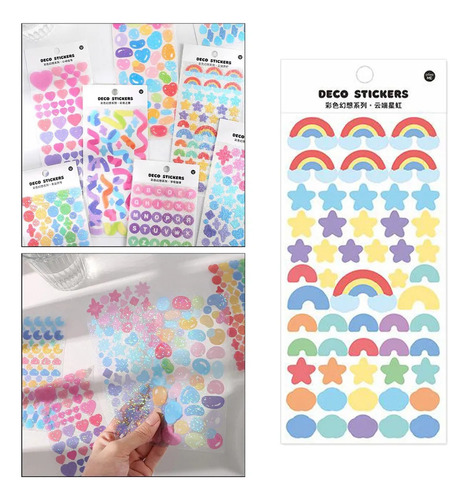 5 Pegatinas Brillantes Con Forma De Planificador, Calendario