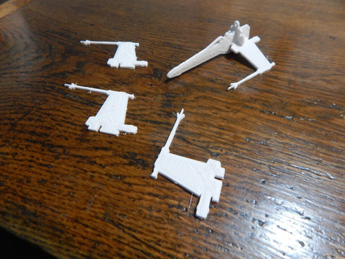Star Wars Diy X-wing Kit Figura Impresion 3d Pixelados_