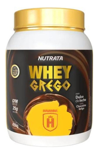 Whey Grego Havanna Dulce De Leche Com Chocolate Belga 450g