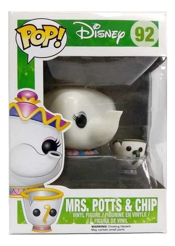 Funko Pop Disney Beauty Beast Beauty The Beast Mrs Potts Chip #92