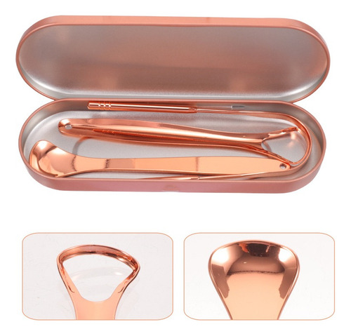 Kit de 3 herramientas para limpiar la lengua (cobre, raspado lingual)