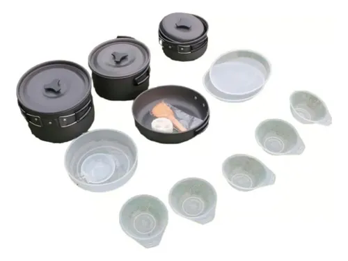 Set De Ollas De Camping Para 4-5 Personas