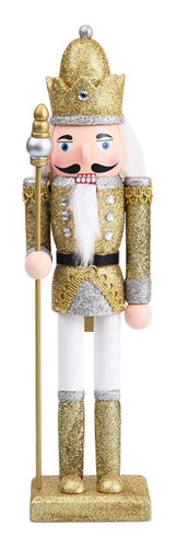 Cascanueces De Navidad, Cascanueces De Madera, Figura Oro