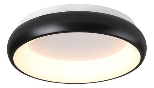 Plafon Led Moderno Negro Diseño L3124n 40cm Mks Luz Desing