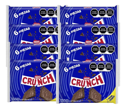 Cruch Chocolate C/leche Arroz Inflado Nestle 48 Pz