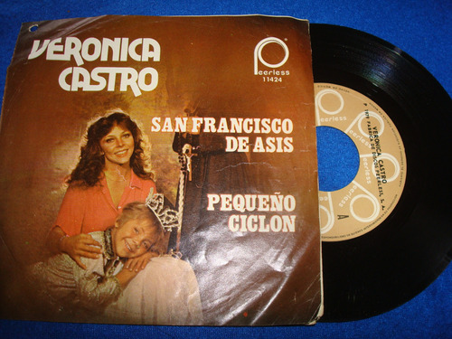 Veronica Castro Disco De Acetato De 45 R.p.m -peerless