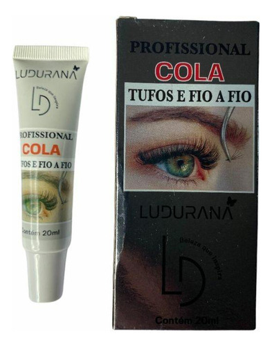 Cola Para Cilios Tufos E Fio A Fio Ludurana 20ml Ref B00177