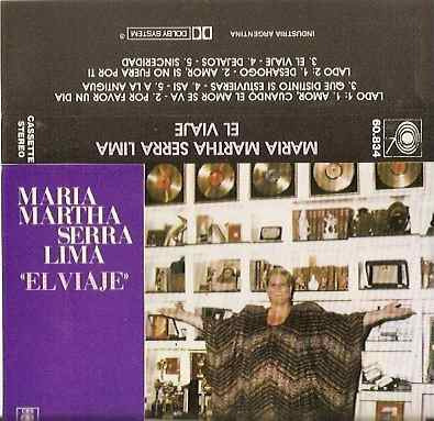 Maria Martha Serra Lima El Viaje (1986) Cassette
