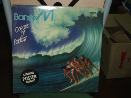 Boney M Oceans Of Fantasy Con Poster Vinilo Argentino