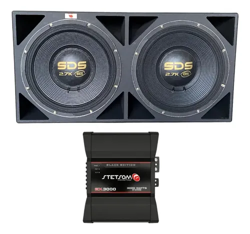 Caixa 2 Sub' De 15 + Woofer Eros E-15 Sds 2.7k + Módulo | MercadoLivre