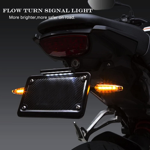 Imagen 8 de 9 de Luces Direccionales Intermitentes De Moto Led Secuencial