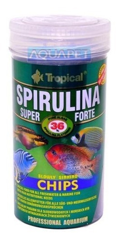 Ração Para Peixe Super Spirulina Forte Chips 130g Tropical