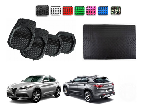 Tapetes 4pz Color 3d + Cajuela Alfa Romeo Stelvio 15 - 24