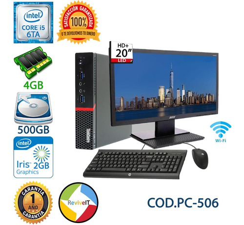 Mini Computadora Core I5 6ta Sexta Gen Led 20 Dell Hp Lenovo