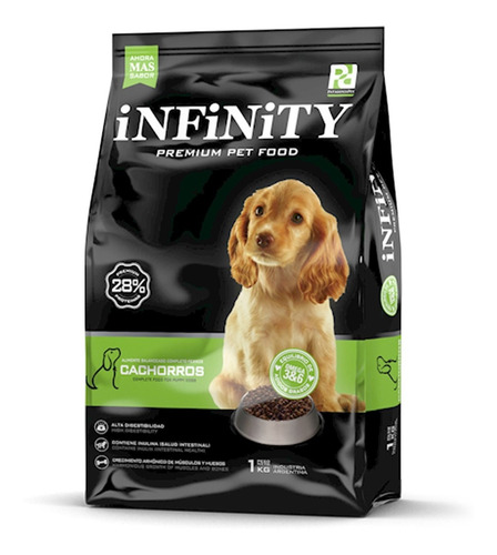 Alimento Perros Cachorros Infinity Premium 1 Kg