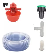 Comprar Kit 15 Bebedouros Automático Aves  Galinhas Copo + Mangueira