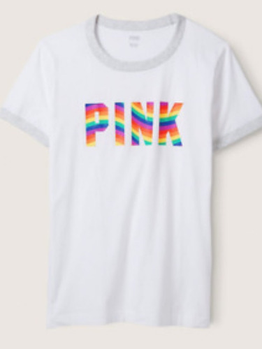 Playera Pink Victorias Secret Original Algodón