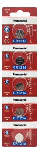 Pilas Boton Cr1216 Panasonic 1216 3v - Blíster X 5 Unidades