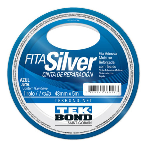 Cinta Ductape Tekbond Azul Tape 48mm X 5m