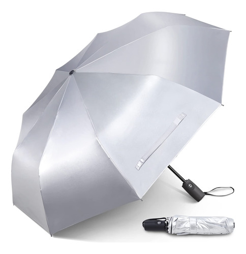 Paraguas De Viaje Con Protección Solar Upf 50 Autoapertura C