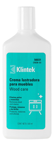 Crema Lustradora Para Muebles 500ml Klintek