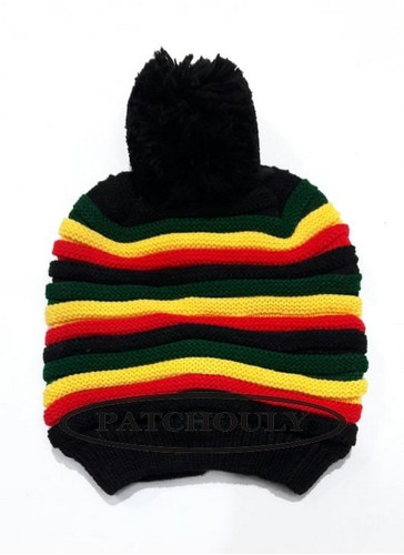 Imagen 4 de 9 de Gorro Tam Jamaiquino Reggae Rasta Para Dreadlocks Unisex Bob