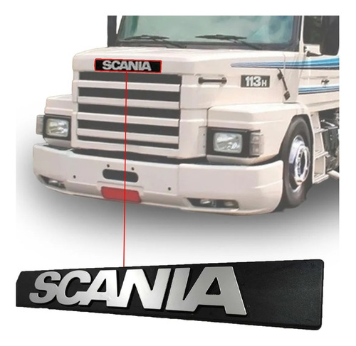 Letrero Insignia Frontal Para Camión Scania 112/113 Trompa