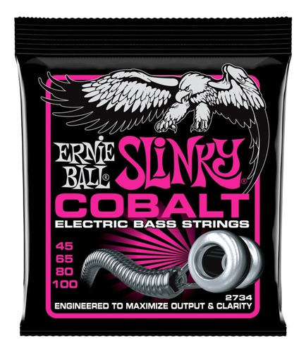 Ernie Ball Slinky Cobalt 2734 Cuerdas Bajo 45-100