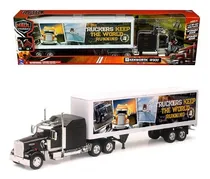Comprar Kenworth W900 Caja Seca Trailer New Ray 1\u002F32