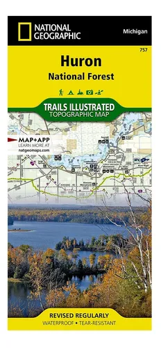 Libro: Mapa Del Bosque Nacional De Huron (national Geographi