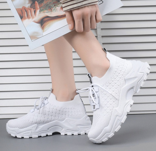 Zapatos Casuales Cómodos Con Plataforma De Moda Para Mujer