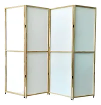Comprar Biombo Plegable Separador Ambientes De Madera De 4 Hojas 