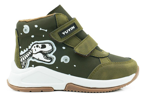 Tenis Bota Para Niño Dinosaurios T-rex Casual Antideslizante