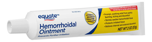 2pz Equate Crema Ungüento Alivio Hemorroides En Tubo 57g C/u Neutra