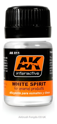 Modelismo Ak011 Interactive White Spirits Thinner 1/72 1/48
