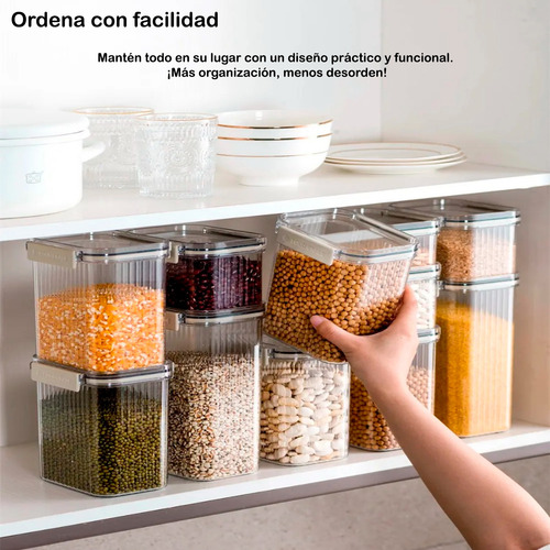 5pz Juego De Recipientes Herméticos Para Alimentos