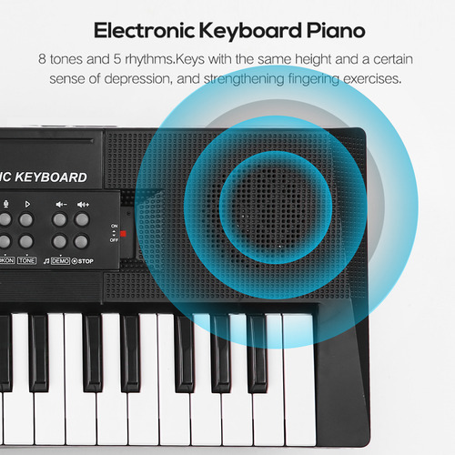 Teclado Eletrônico De Música Digital De 61 Teclas Para Crian