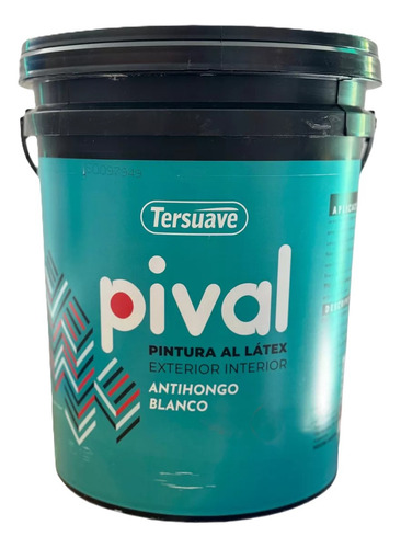 Pintura Latex Interior Exterior Pival De 20l Tersuave Color Blanco