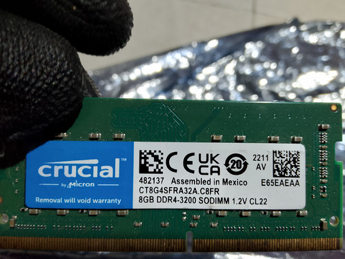 Memoria Ram 8gb Crucial Ddr4 3200mhz Sodimm (Usado)