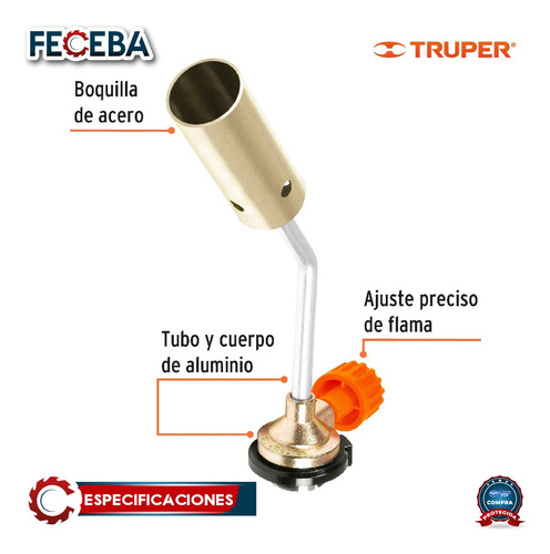 Mechero Para Lata De Gas De 1/4 De Vuelt