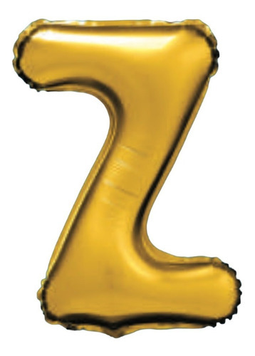Balão Metalizado Números Letras 70 Cm Dourado Prata Rose Cor Z dourado