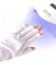 Comprar Guantes 2 Pares Uv Proteccion Para Manicure Uñas 