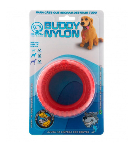 Brinquedo Pet Mordedor Resistente Nylon Pneu Buddy Toys