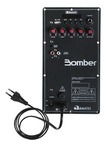 Amplificador Bomber 4 Ohms Ac Bluetooth 150w 110/240v