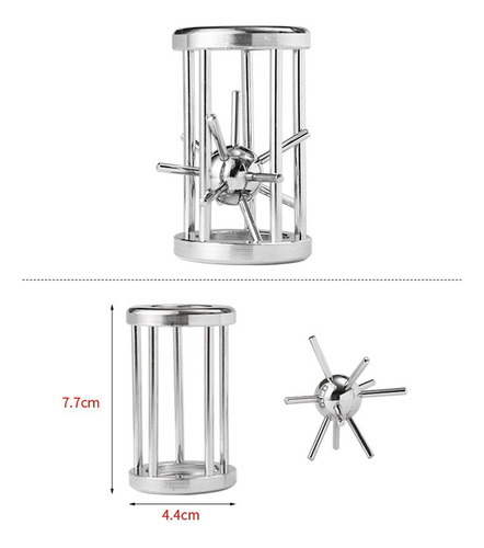 5 Tipos / Juego Retro 3d Lock Juguetes Rompecabezas Estilo 1