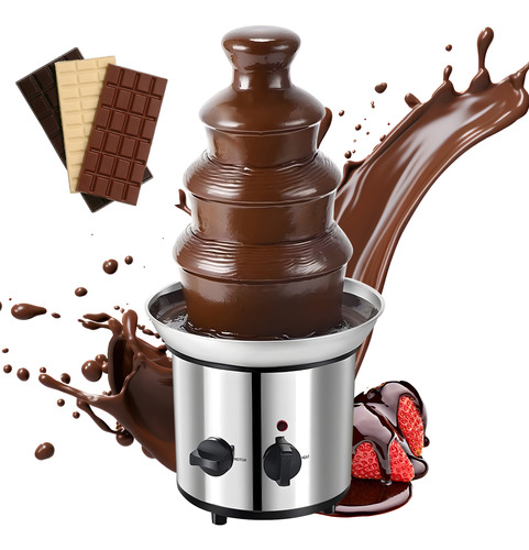 Chocolate Fountain Steel 4 Niveles Eléctricos Para Fondue De